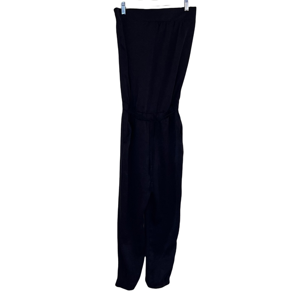 Saks Fifth Avenue Black Strapless Jumpsuit S